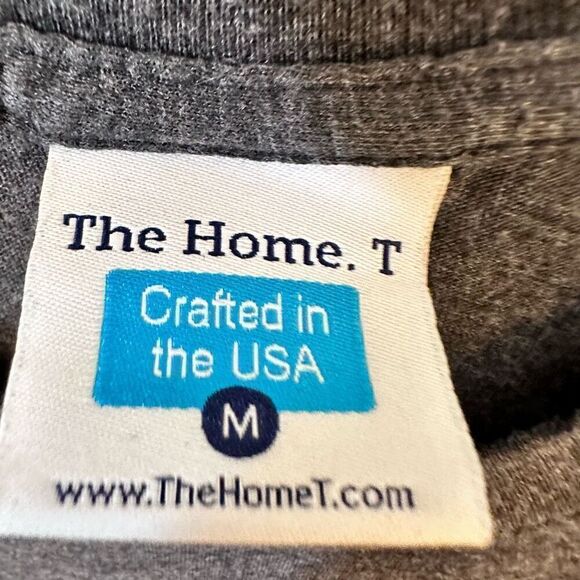 The Home T Mens Y'all Shirt Short Sleeve Tee Graphic Alabama Gray Size Medium - Picture 2 of 3